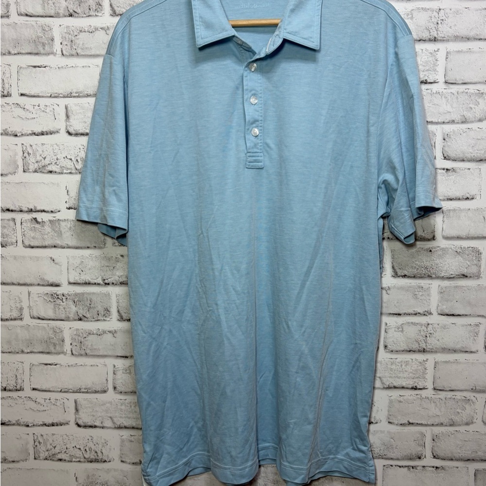 Travis Mathew Light Blue Men's Polo Shirt